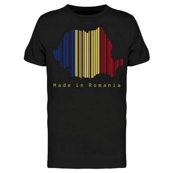 Made In Romania T-Shirt Men -Image by Shutterstock, Male XX-Large