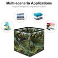 thumbnail image 2 of Map section Collapsible Cube Organizer Storage Bin with Handle, 10.8"x10.5"x10.6", Large Capacity for Clothes Storage, 2 of 6