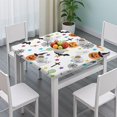 thumbnail image 3 of Happy Halloween Table Cover with Elastic Edge Wrinkle Resistant Washable Horror Pumpkin Ghost Square Tablecolths Table Cloths for Party Picnic Dinner Decor (36x36in), 3 of 6