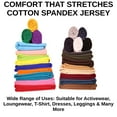 thumbnail image 5 of FabricLA Cotton Spandex Jersey Knit Fabric by The Yard 12OZ - 58/60" Inches (150 CM) Wide - Ultra Soft Cotton Spandex Blend - Use Our 4 Way Stretch Knit Fabric for Clothing - Black, 2 Yards, 5 of 10