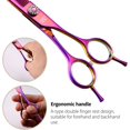 thumbnail image 3 of Professional Dog Grooming Scissors Pet Curved Thinning Shears 7.0 Inches Extremely  Blades 440C Stainless Steel  Smooth Motion Fine Cut for Dogs and Cats Multicolored, 3 of 7