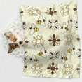 thumbnail image 6 of Pofeuu Sweet Bee Print Puppy Blanket,Dog Blankets,Pet Blanket Cozy Cat Blankets for Indoor Cats, Fuzzy Pet Blanket for Kitten Doggy Dog Blankets-Small, 6 of 8