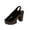 A-Black, variant on Women's Chunky Block Heels Sandals Platform Open Toe Summer Dress Shoes with Ankle Strap for Wedding Party Daily Black Size 7.5