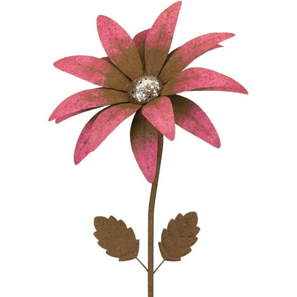 Regal Art and Gift 12109 - Pink Flower Garden Stake Lawn Decor