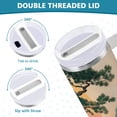 thumbnail image 3 of Yayeee 40oz Stainless Steel Tumbler with Straw and Handle Double-Wall Insulated Travel Water Bottle, Pine Tree at Dawn, 3 of 8