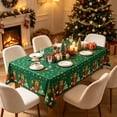 thumbnail image 4 of Christmas Tablecloth Disposable Waterproof Table Cover for Holiday Decor Christmas Party Decoration Green#, 4 of 6
