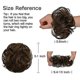 thumbnail image 4 of 100% H Bun Extens, Messy Bun H Piece Y H Scrunes Gnon Extenss para mujeres niñas Updo Donut Iece, Jet, 4 of 5