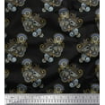 thumbnail image 1 of Soimoi Satin Silk Fabric Artistic Paisley Decor Fabric Printed Yard 42 Inch Wide, 1 of 1