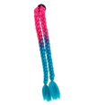 thumbnail image 4 of s para casco de motocicleta, , s dobles, s para el cabello, aptas para bicicleta, color rosa azul Zulema cola de caballo peluca de pelo, 4 of 7
