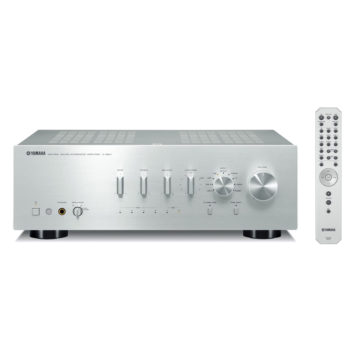 Yamaha A-S801 100 Watts Continuous Power 2.0 Channel Audio Power Amplifier
