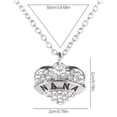 thumbnail image 5 of Carta Miembros de la familia Collar de corazón de diamante completo Accesorios de moda para mujer Wmkox8yi  sjalhkljlk1109, 5 of 5