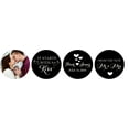 thumbnail image 1 of Darling Souvenir From The New Photo Wedding Custom Stickers 190 Pcs Chocolate Labels-Black, 1 of 1