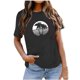 thumbnail image 2 of Camiseta suelta con estampado elegante para mujer Blusa de manga corta con cuello redondo Tops casuales OAVQHLG3B Store lin121212, 2 of 5