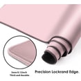 thumbnail image 4 of Gaming Mouse Pad XXL XL Large Mouse Pad Mat Long Extended Mousepad Desk Pad Non-Slip Rubber Mice Pads Stitched Edges Thin Pad (Pink-35.4 * 15.7), 4 of 6