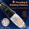 Automatic Male Masturbator Sex Toy,AMOVIBE Male Stroker with 10 Vibration, 8 Thrusting