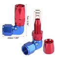 thumbnail image 3 of AN8 90 Degree Female Swivel Coupler 6061 Aluminum Alloy Car Fuel Oil Hose End Fitting Adaptor, 3 of 6