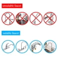 thumbnail image 2 of Faucet Water Filter Stainless-Steel Reduce Chlorine Speedy Flow, Filter Improve Taste, Faucet Filters for Faucets-Fits Standard Faucets, 2 of 8