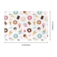 thumbnail image 3 of Front Door Mat Indoor Outdoor Outside Entrance - 16*24in Washable Cartoon Donut Ice Cream Candy Thin Bathroom Rugs Fit Under Door, Bath Rugs for Bathroom, Kitchen Rugs Mats for Floor, 3 of 6