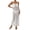 White, variant on Swimsuit Coverup for Women Sleeveless Spaghetti Strap Crochet Knit Bodycon Maxi Dress Beach Cover Up Bathing Suit Dress