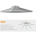 thumbnail image 2 of Outdoor pavilion replacement canopy, suitable for outdoor use, light gray (top only), 2 of 5