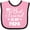 Pink and Black, variant on Inktastic My Best Friend is My Papa with Hearts Boys or Girls Baby Bib