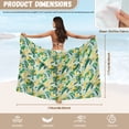 thumbnail image 6 of Yuyamidu Banana 3 Piece Swimsuits for Women Triangle Tie Side Bikini Sets with Side Tie-Up Cover Up Swimwear Halter Top Beach Outfits, 6 of 6