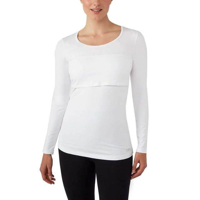 Maternity & Nursing Top Long Sleeves With Breastfeeding Access