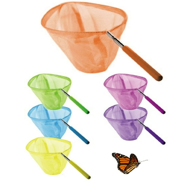 2 Pcs Butterfly Nets Insect Catching Bugs Diameter 34 Extendable Handle Kids Walmart Com Walmart Com