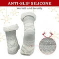 thumbnail image 6 of Liwarace Winter Women Men Thick  Sherpa Fleece Lined Fuzzy Slipper Socks Thermal Non-Skid, 6 of 22