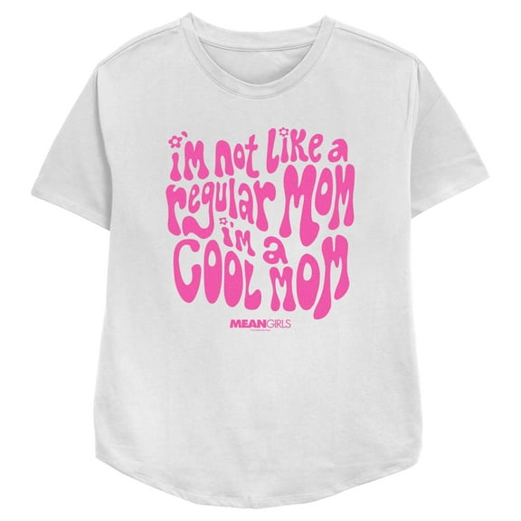 Women's Mean Girls I'm Not a Regular Mom Retro Graphic Tee White X Large
