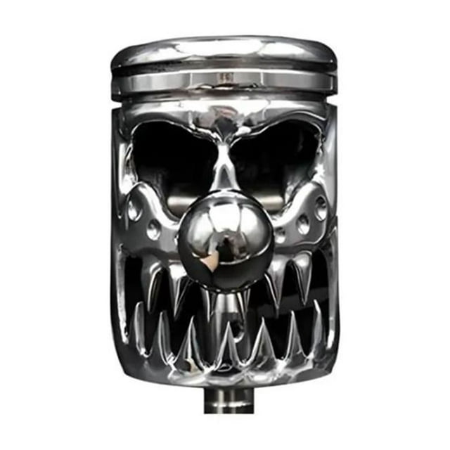 PRETXORVE Automatic Manual Knob Selector Fits Automatic Metal Skull Shape Stainless Steel Molding Gear Knob Cover
