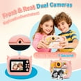 thumbnail image 3 of PayUSD Kids Camera Selfie Video Instant Print Birthday Gifts for Christmas Girls Boys Age 3-12 1080P Digital Photos Portable Toddler Toys for 4 5 6 7 8 9 10 Year Old with 32GB SD Card Pink Unicorn, 3 of 7