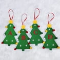 thumbnail image 7 of Sylvtty Christmas Tree Pendant Ornament with Lanyard 26 Letter Design Felt Fabric Holiday Xmas Tree Hanging Decoration, 7 of 7