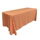 thumbnail image 1 of La Linen Mantel Rectangular De Poliéster A Cuadros De 90 X 156 Pulgadas, Color Blanco Y Naranja, 1 of 1