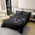 thumbnail image 3 of Gamepad Bedding Set Queen Modern Gamer Comforter Cover Video Game Duvet Cover Colorful Action Buttons Printed Quilt Cover Soft Microfiber Bedspread Bedroom,Black, 3 of 7