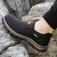 thumbnail image 4 of CHICVOMEY Outdoor Slip-on Sneakers for Men Breathable Leather Upper Non-slip Casual Sneakers for Hiking & Walking Shoes, 4 of 6