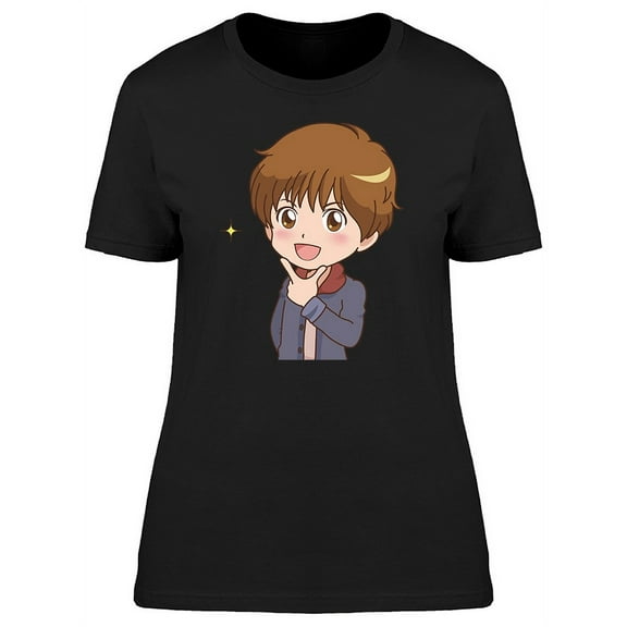 Cool Kawaii Boy Pose T-Shirt Women -Image by Shutterstock, Female XX-Large