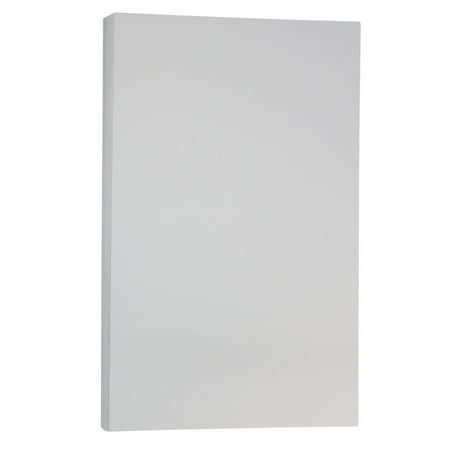 JAM Paper Vellum Bristol Legal Cardstock, 8 1/2 x 14, 50 per Pack, 67lb Gray