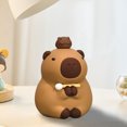 thumbnail image 5 of Adorno de animales de capibara, decoración de mesa de capibara bonita para decoración del hogar y la Oficina, 5 of 5