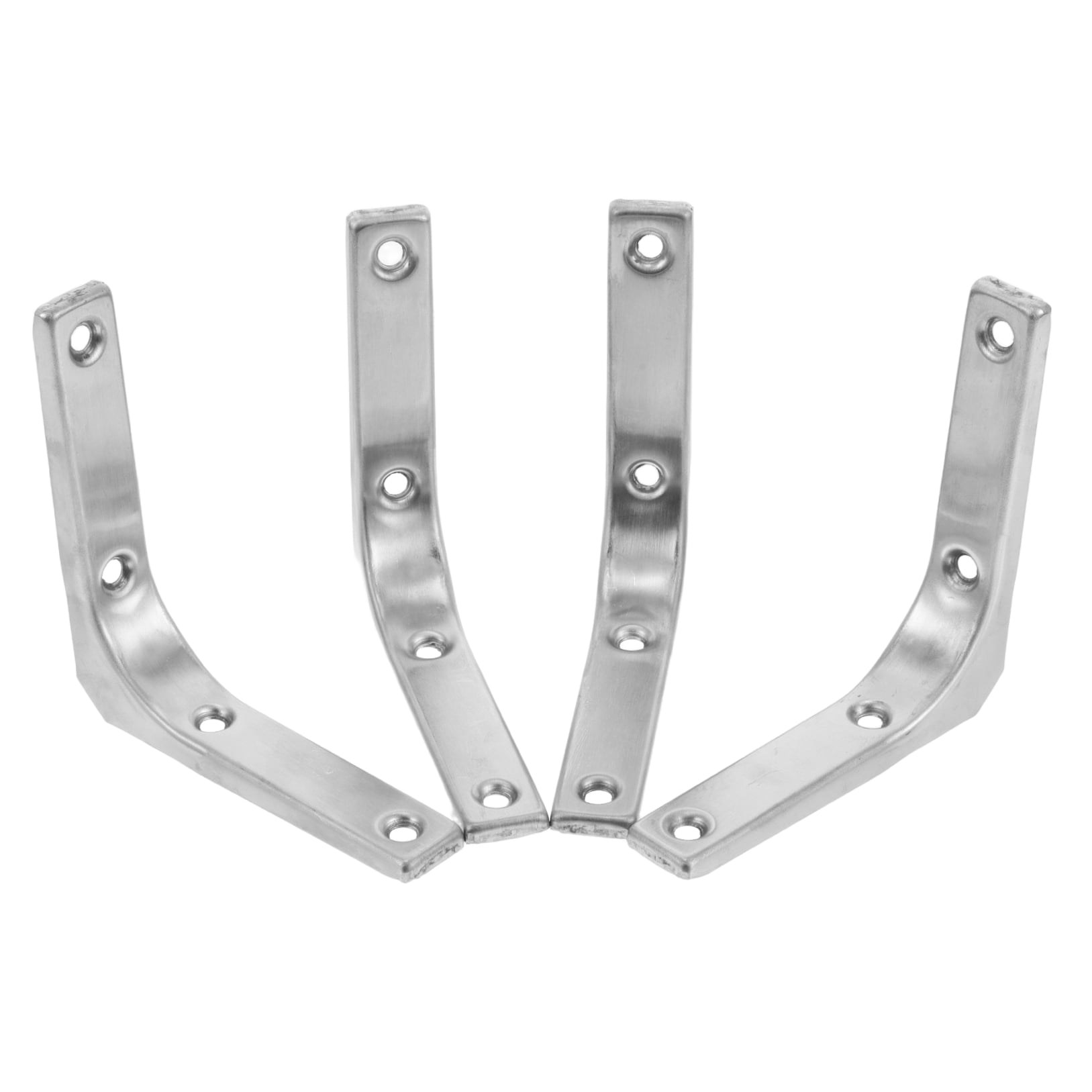 FRCOLOR 4pcs Stainless Steel Triangle Shelf Brackets Replacement Wall Mounted Angle Brackets For Shelves Floating Shelf Mounts For Home And Office
