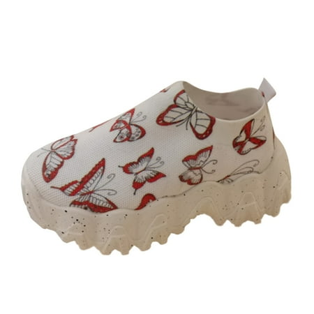 

zuwimk Womens Shoes Dressy Casual Women s Slip On Sneakers Casual Loafers Knitted Art Painted Comfort Soft Walking Shoes White