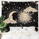 thumbnail image 5 of Tapiz de sol y luna Tapiz estético sol luna tapiz negro oscuro espiritual tapices decoración de la pared colgante de la habitación compatible con dormitorio, sala de estar (51 & quot;x59 & quot; Afortunado Sencillez, 5 of 5