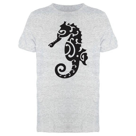 Maori Seahorse Tattoo T-Shirt Men -Image by Shutterstock, Male Medium