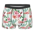 thumbnail image 4 of Goofa Flamingo Flower Printed Men's Boxer Briefs Underwear, Moisture-Wicking Underwear, Trunk,Soft and Breathable Cotton Underwear-Large, 4 of 9