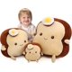 thumbnail image 1 of Almohada Rellena De Pan Tostado De Huevo Frito, Juguete De Peluche Relleno De Pan Gordito para Dormir, Gran Abrazo, Juguete De Peluche con Cojín De Sofá De Pan Tostado Suave Y Esponjoso para Niño, 1 of 5