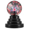 thumbnail image 1 of 3-Inch Plasma Lamp Touch Sensitive Globe Toy USB Powered and Battery Operated Static Ball Lamp Voice Control Magic Ball Lamp for Bedroom Living Room Party Decoration, 1 of 8