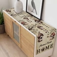 thumbnail image 4 of Sweet Home Table Runner 120 Inches Long Farmhouse Dress Scarves, Western Stars Bird Houses Country Vintage Dining Tablerunner for Coffee Table/Kitchen Island/Party Décor, 13" x 120", 4 of 8