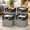 black&grey-11"L x 11"W x 11"H, variant on white&khaki 11"L x 11"W x 11"H 4-pack fabric storage cube baskets