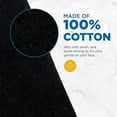thumbnail image 3 of KAUFMAN - 100% Cotton Black Makeup Washcloths for Face - Pack of 144 | Soft 13" x 13" Reusable Makeup Remover Cloths, Washable, 3 of 6