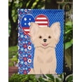 thumbnail image 3 of Carolines Treasures WDK5158GF 11.25 x 15.5 in. Longhaired Cream Chihuahua USA American Garden Flag, 3 of 5